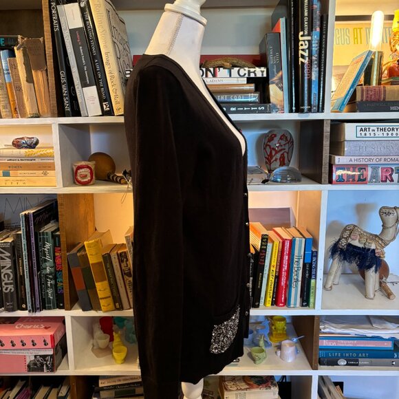 TWISTED HEART BEDAZZLED CARDIGAN - Picture 3 of 5